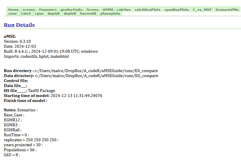 An image of what the browser page produced by the do_comparison() function.  
